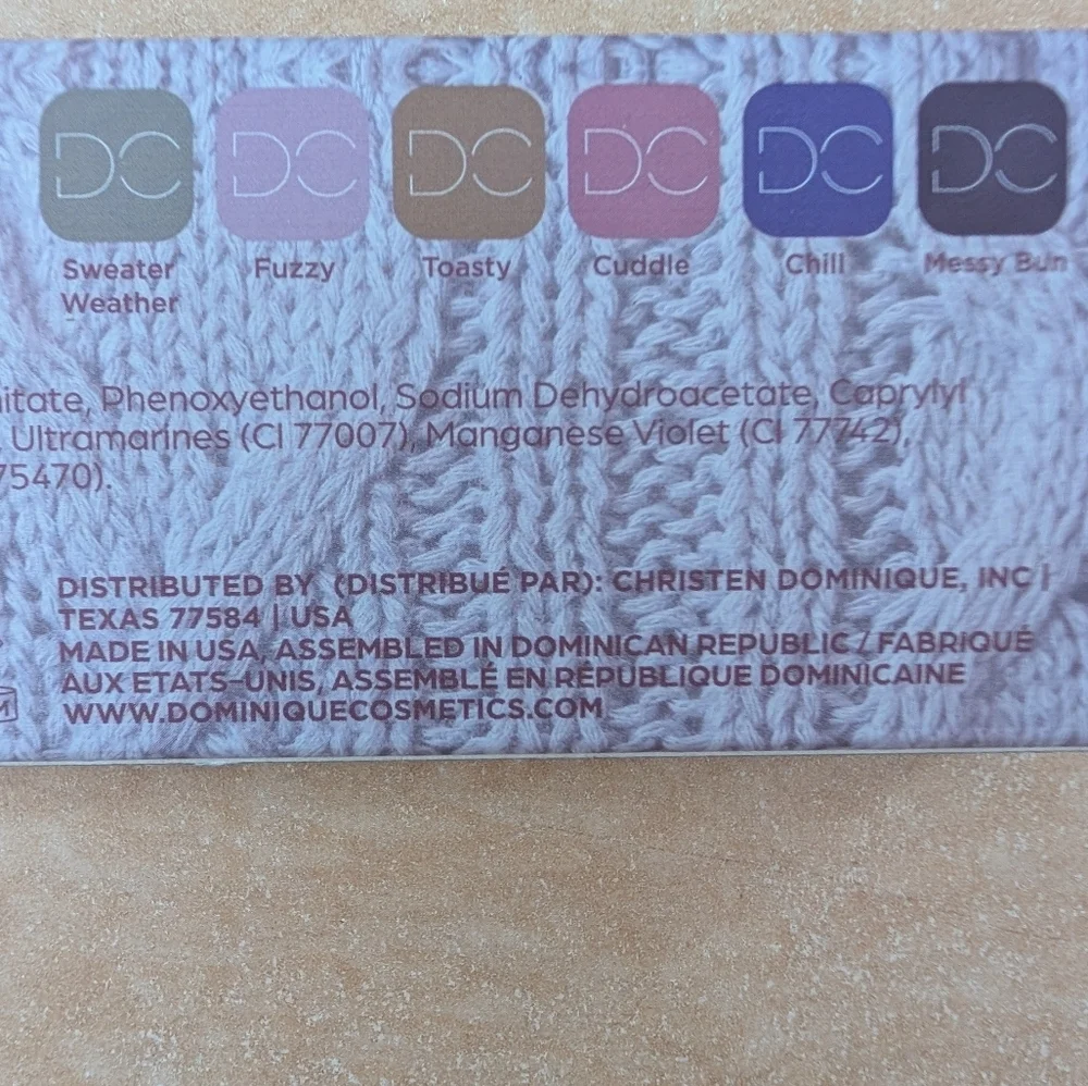 Dominique Cosmetics Knit Design Eye Palette
